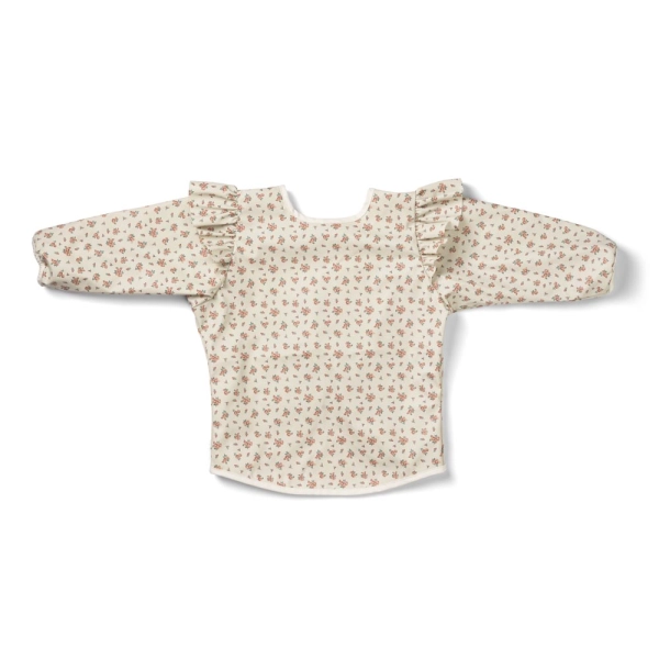 Elodie Long Sleeve Bib - Autumn Rose