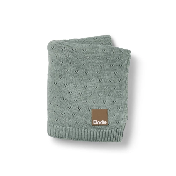 Couverture Pointelle Elodie - Pebble Green