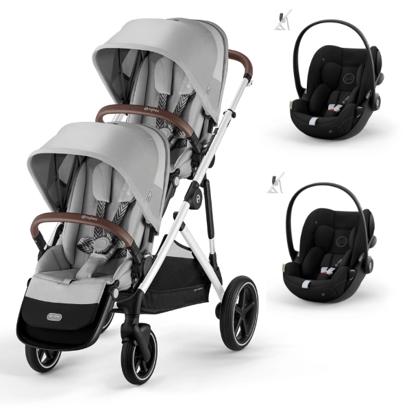 Pack Poussette Double Duo Coques Auto Univers Poussette