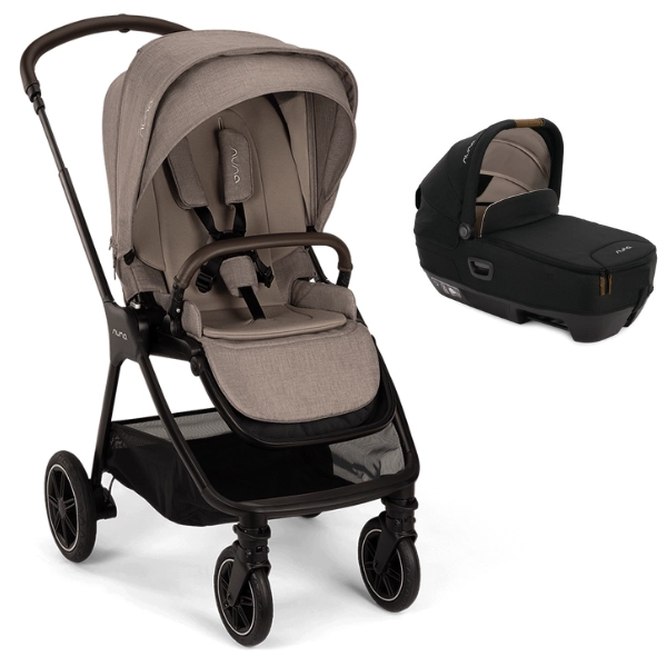 Kinderwagen Nuna Triv Next - Cedar + Sportwagenaufsatz Cari Next - Caviar