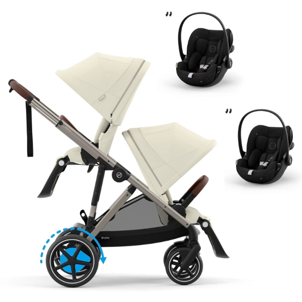 Poussette Double Hauck Duett 2 Black Univers Poussette