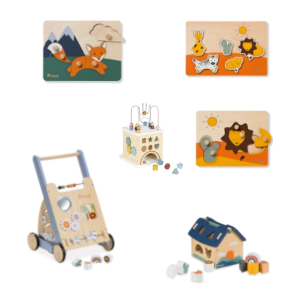 Pack Avantage - Wooden toys - 6 items