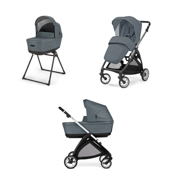 Poussette Inglesina (Système Duo Electa) Silver Black - Union Grey