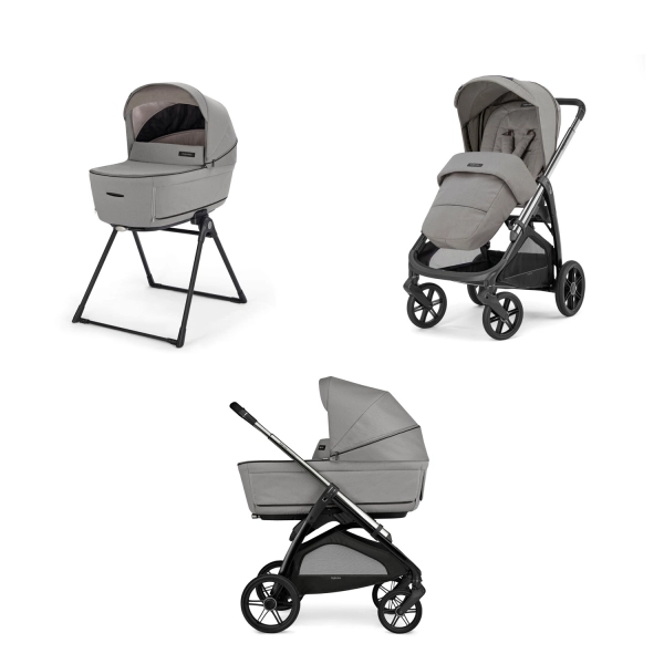 Poussette Inglesina (Système Duo Aptica) Litio Black - Platinum Grey