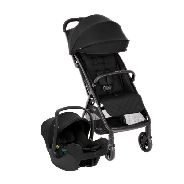 MYAVO DUO Poussette incl. Protection pluie + Adaptateurs / Poussette MIDNIGHT et siège-auto SnugLite - Graco - MIDNIGHT