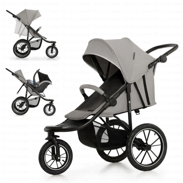 Poussette tout-terrain HELSI 2 - Kinderkraft - gris