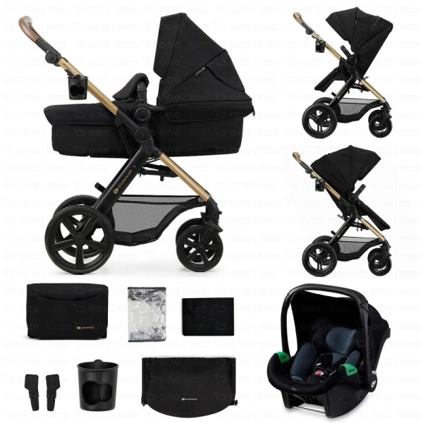 Poussette Trio MOOV 2 XL (roues AIR) - Kinderkraft - noir