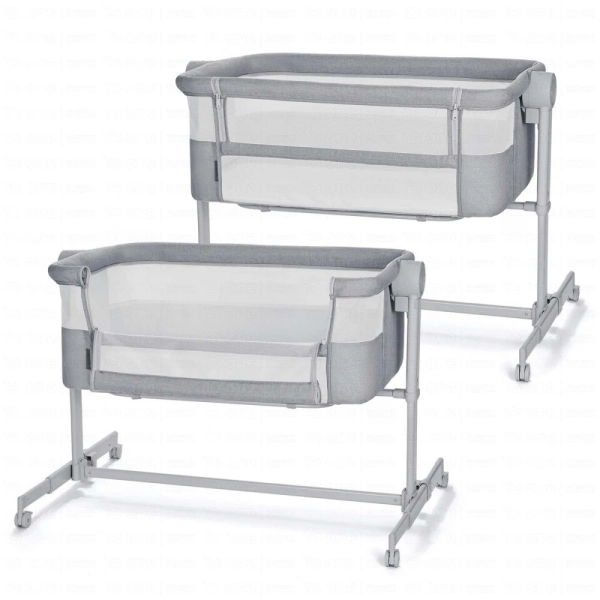 Lit d'appoint 2en1 NESTEE UP 2 - Kinderkraft - gris