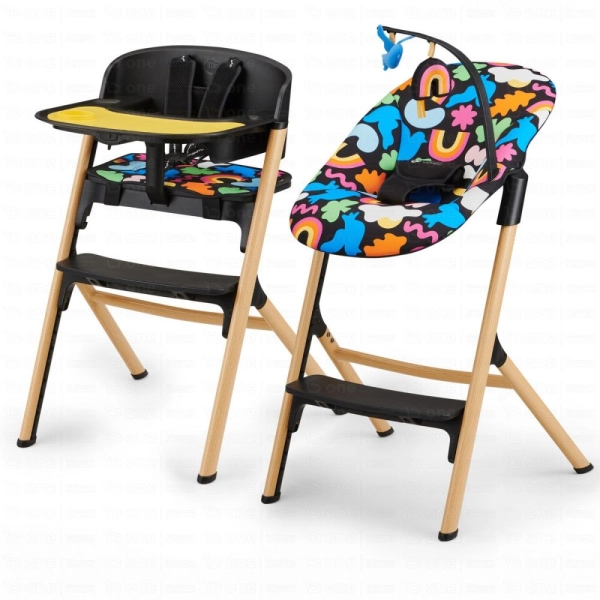 Chaise haute LIVY & CALMEE x Happy shapes - Kinderkraft - multicolore