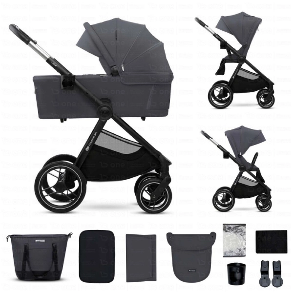 Poussette Duo NEA 2 - Kinderkraft - gris foncé