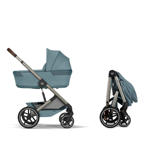 Pack Duo Balios S Lux 4 - Modèle 2026 + Nacelle Pliable - CYBEX - Stormy Blue