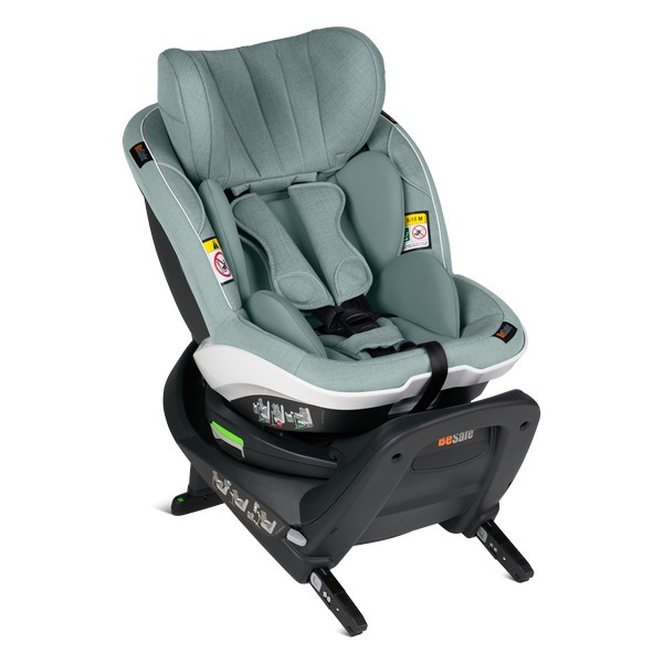 BeSafe iZi Turn i-Size Car Seat 0-18kg - Sea Green Mix