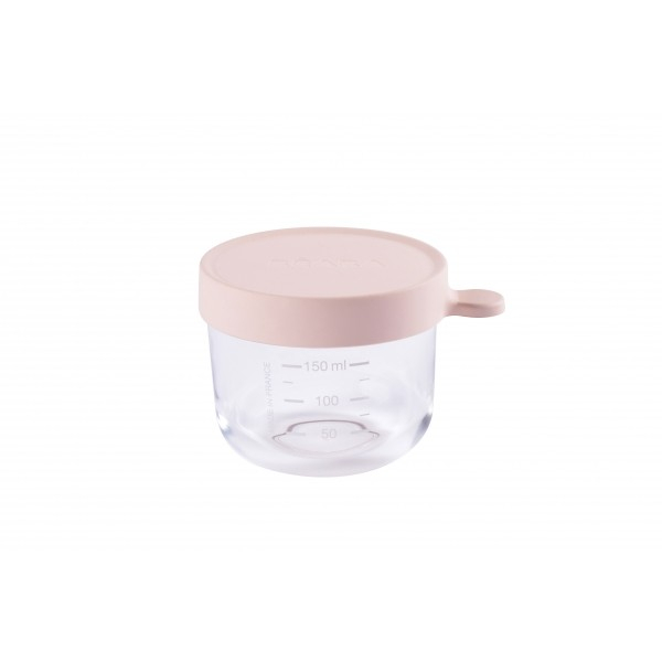 Beaba 150ml Glass Portion - Old Pink
