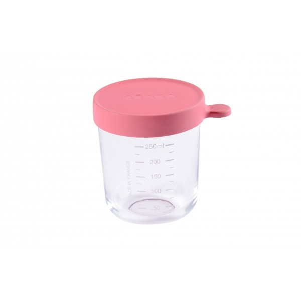 Béaba 250ml Glass Portion - Old Pink