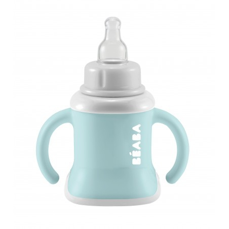 Beaba Evoluclip 3-in-1 Training Bottle - Airy Green