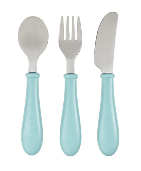 Béaba Stainless Steel Cutlery Set - Airy Green