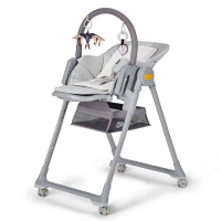 Chaise Haute 2-en-1 Kinderkraft Lastree - Grey