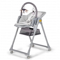 Chaise haute LASTREE - Kinderkraft - gris