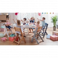 Chaise haute ENOCK - Kinderkraft - bois/gris