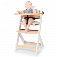 Chaise haute avec coussin ENOCK - Kinderkraft - bois/blanc