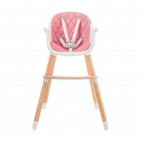 Chaise haute SIENNA - Kinderkraft - rose