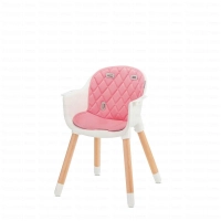 Chaise haute SIENNA - Kinderkraft - rose