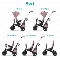 Tricycle EASYTWIST - Kinderkraft - rose