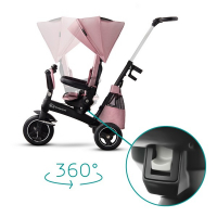 Tricycle Kinderkraft Easytwist - Mauvelous Pink