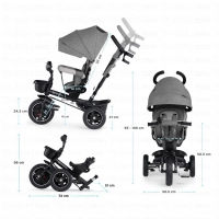 Tricycle SPINSTEP - Kinderkraft - gris