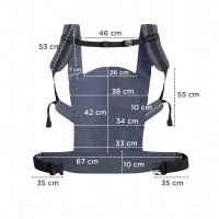 Porte Bébé NINO CONFETTI - Kinderkraft - bleu marrine