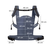 Porte Bébé NINO CONFETTI - Kinderkraft - bleu marrine