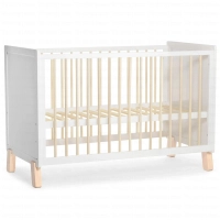 Lit Bébé NICO - Kinderkraft - bois/blanc