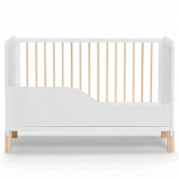 Lit Bébé NICO - Kinderkraft - bois/blanc