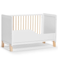 Lit Bébé NICO - Kinderkraft - bois/blanc