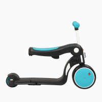 Scootizz,draisienne évolutive 5 en 1 avec barre de poussée adulte - Rouge