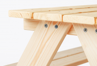 Ensemble Table-Bancs Pinolino Nicki - Naturel