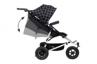 Poussette Double Mountain Buggy Duet V3.2 Luxury Edition - Heringbone + 2 Nacelles Plus