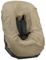 Housse éponge pour siège auto Groupe 0+/3  mise en place avec velcro