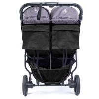 Poussette Double Baby Monsters Easy Twin 4 - Châssis Noir/ Canopys Texas