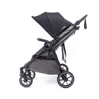 Poussette Double Baby Monsters Easy Twin 4 - Châssis Black + 2 Nacelles - Canopys Noir