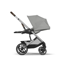 Poussette Tout-Terrain Balios S Lux 2024 - Châssis Silver et Siège Stone Grey - CYBEX - Stone Grey