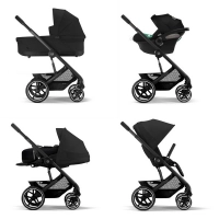 Poussette Cybex Balios S Lux 2 BLK - Moon Black + Nacelle Cot S Lux