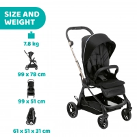 Poussette Chicco One4Ever - Green Gem