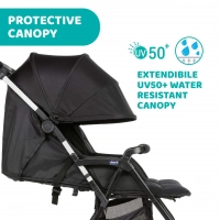 Poussette Double Chicco Ohlala Twin - Black Night