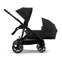 Poussette Double Cybex Gazelle S2 - Châssis Black + Nacelles - Moon Black