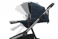 Poussette Thule Sleek - Châssis Silver + Nacelle - Navy Blue