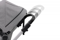 Poussette Thule Sleek - Châssis Silver + Nacelle - Grey Melange