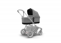 Poussette Thule Sleek - Châssis Silver + Nacelle - Grey Melange