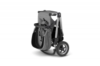 Poussette Thule Sleek - Châssis Silver + Nacelle - Grey Melange