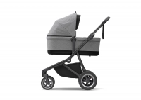 Poussette Thule Sleek - Châssis Black + Nacelle - Grey Melange